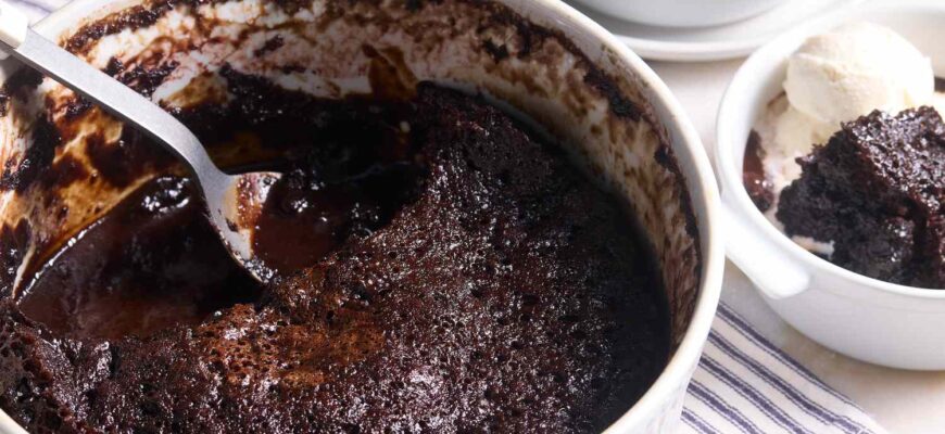 Microwave Chocolate Pudding Cake