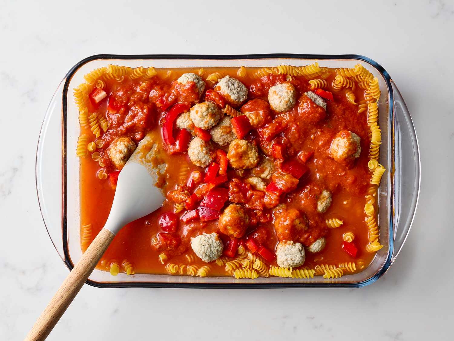 Dump and Bake Meatball Casserole