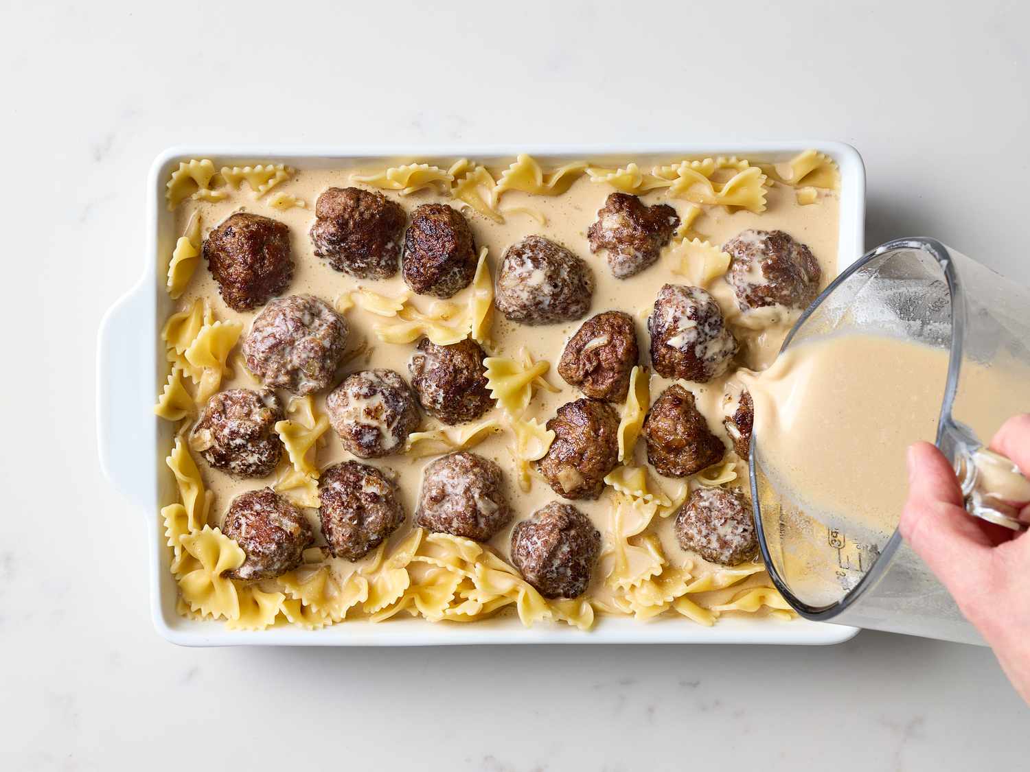 Swedish Meatball Pasta Bake