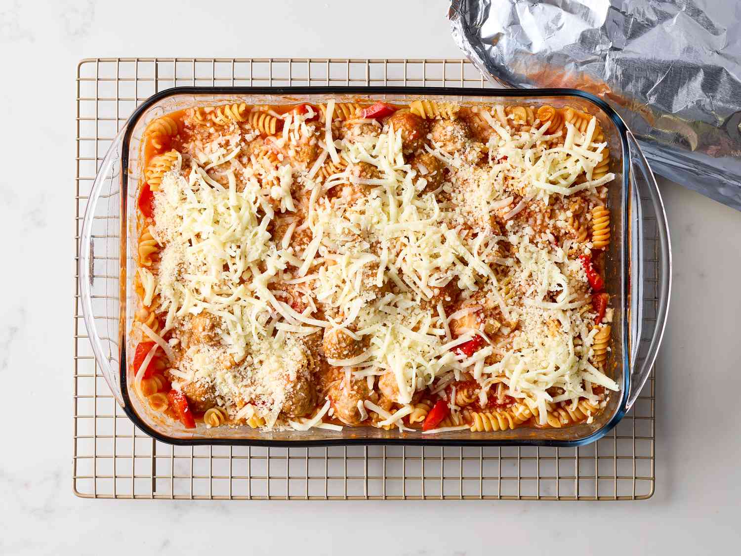 Dump and Bake Meatball Casserole