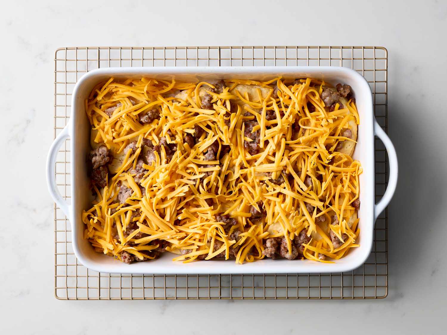 Sausage, Egg, and Cheese Biscuit Casserole