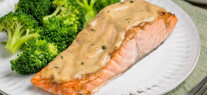 Air Fryer Honey Mustard Salmon