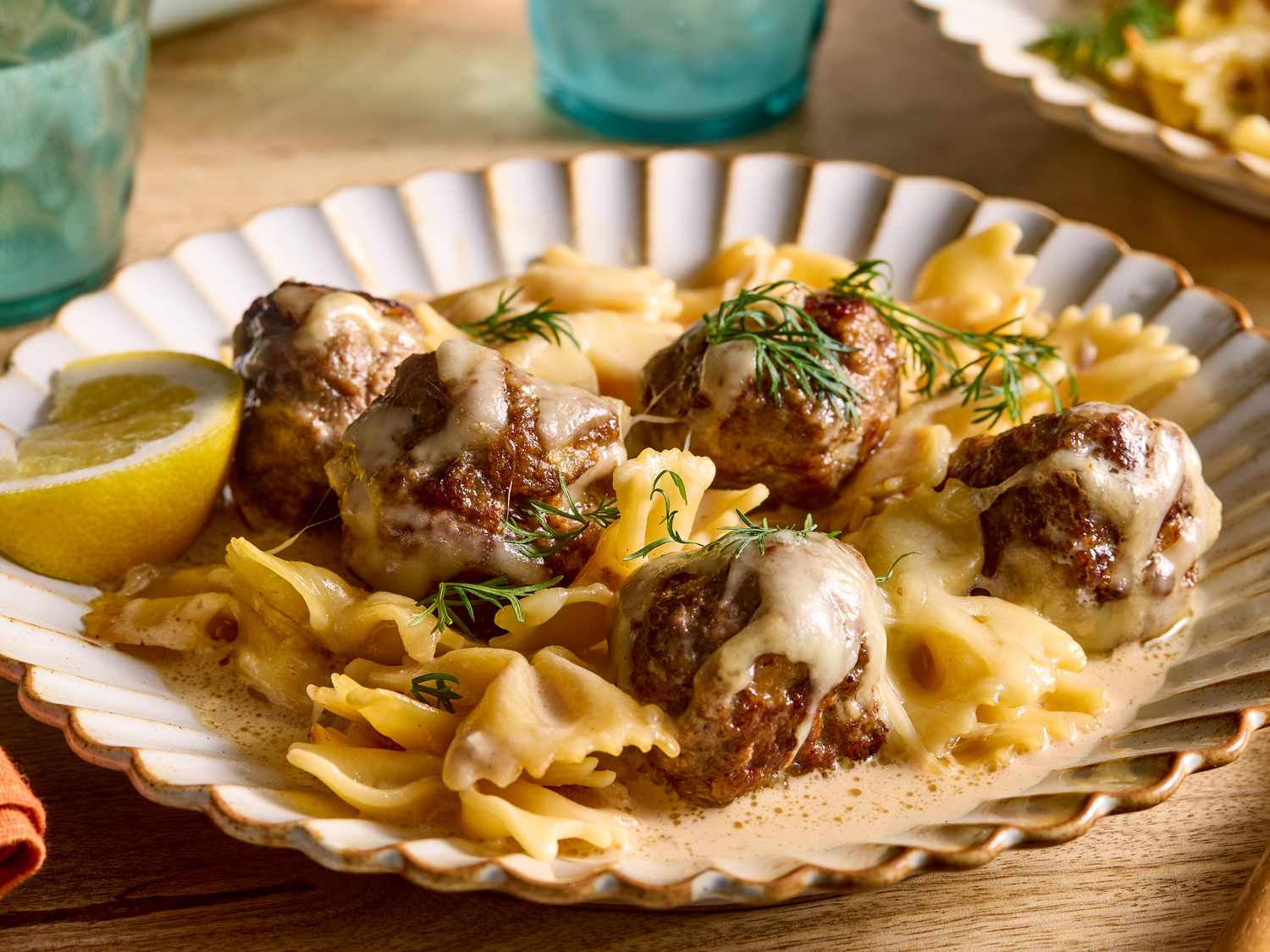 Swedish Meatball Pasta Bake