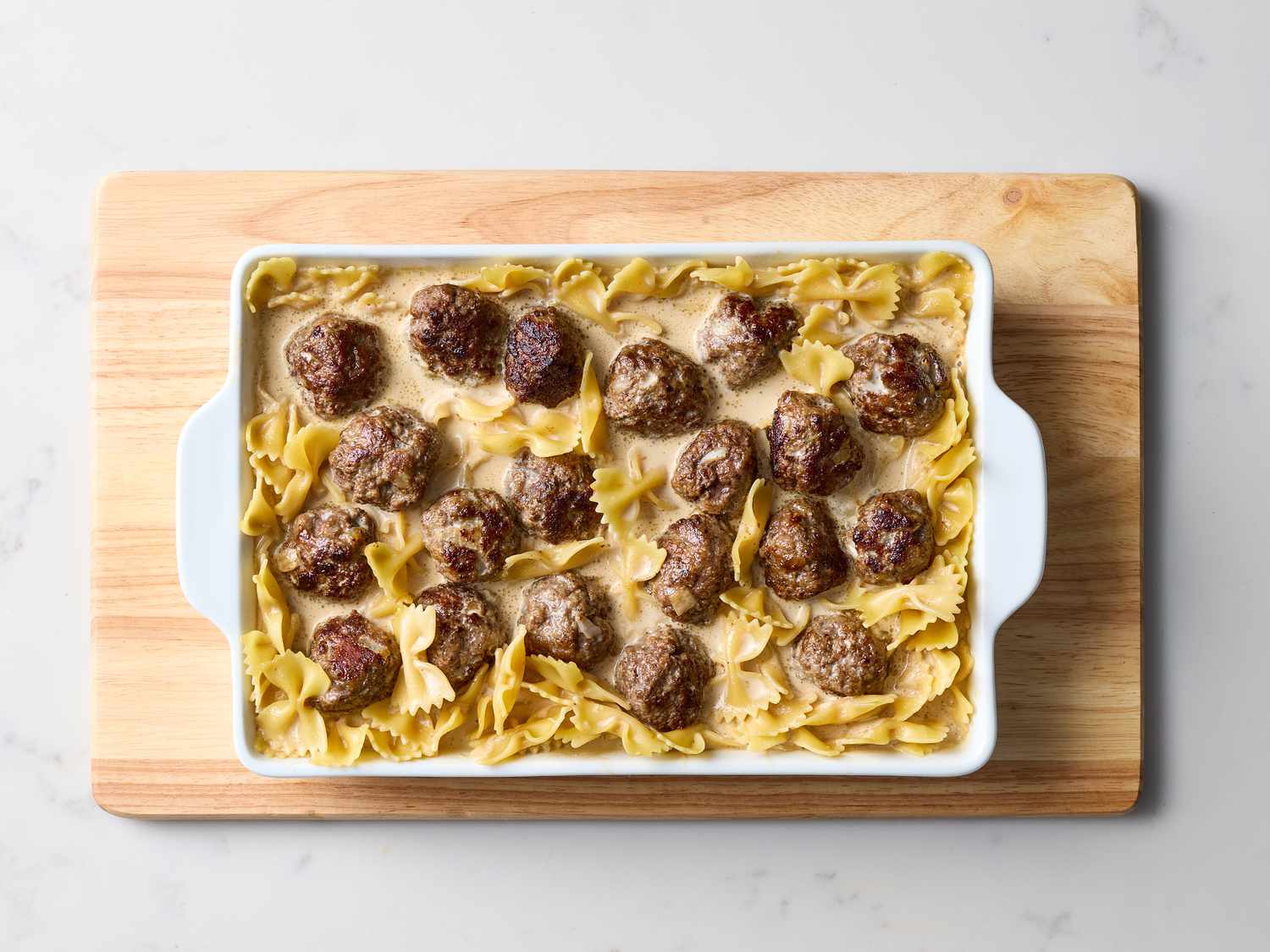 Swedish Meatball Pasta Bake