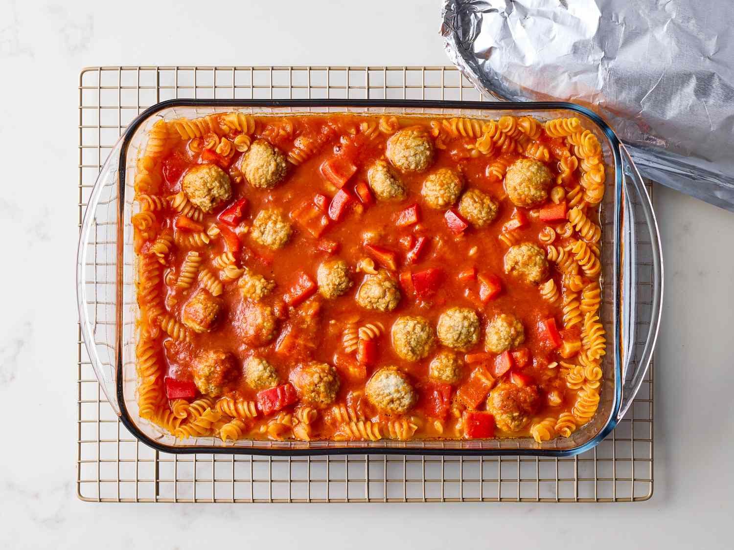 Dump and Bake Meatball Casserole