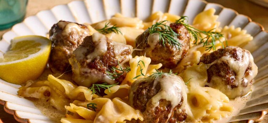 Swedish Meatball Pasta Bake