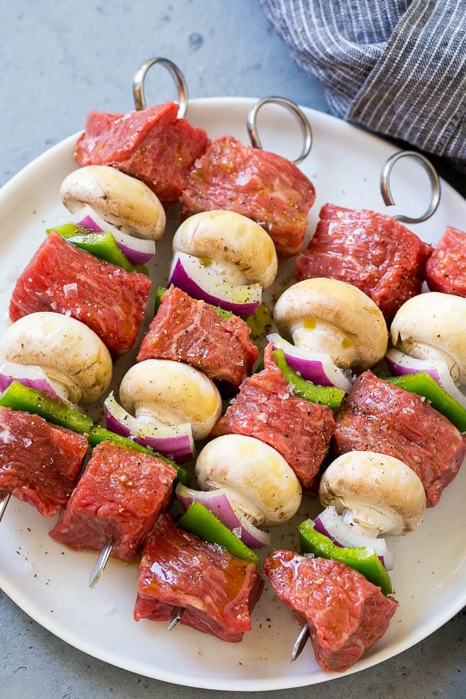 Steak Kabobs with Garlic Butter