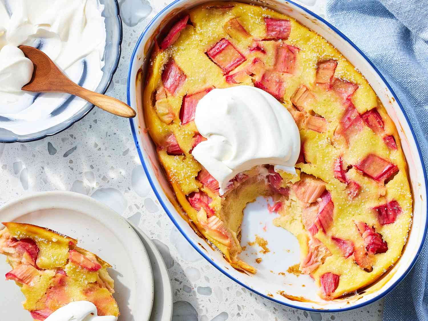 Rhubarb-Buttermilk Clafoutis