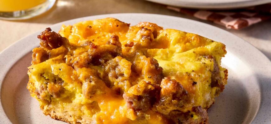 Sausage, Egg, and Cheese Biscuit Casserole