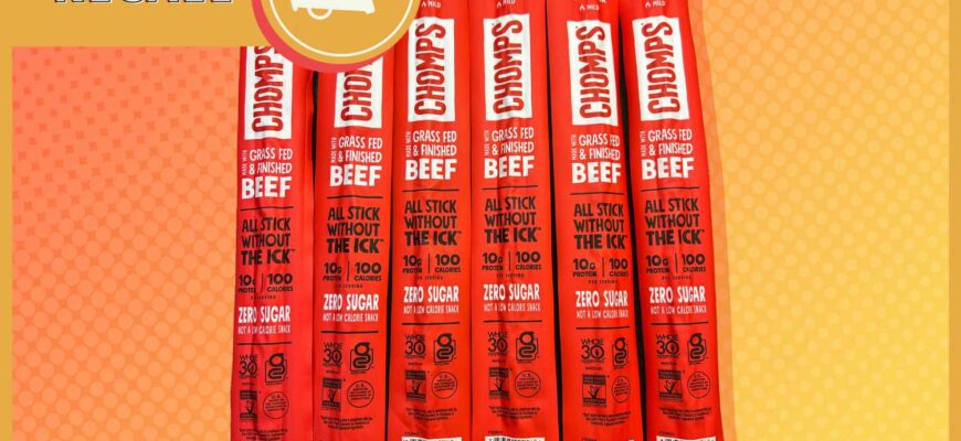 USDA Announces Recall of Nearly 30,000 Pounds of Chomps Beef Sticks Due to Possible Metal Contamination