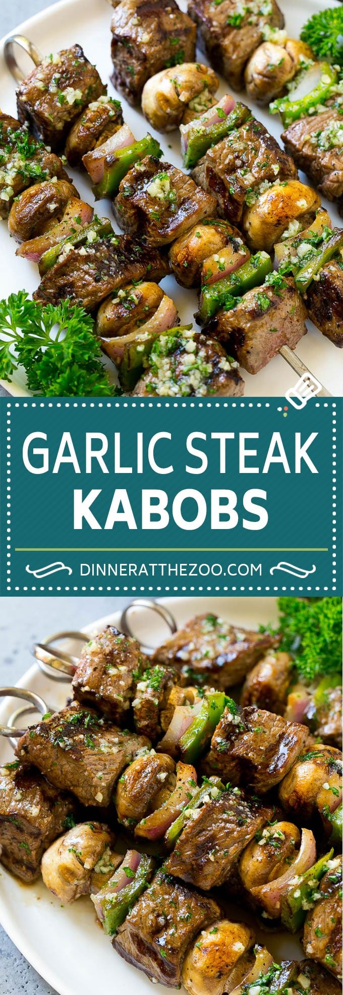 Steak Kabobs with Garlic Butter