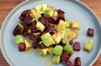 Roasted Beet and Avocado Salad