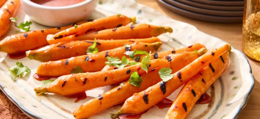 Hot Honey Grilled Carrots
