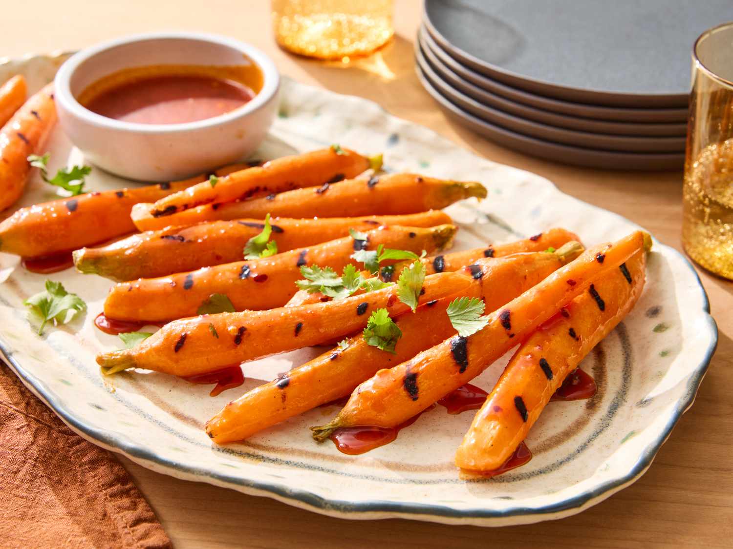 Hot Honey Grilled Carrots