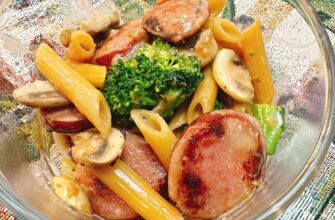 Cheesy Kielbasa Pasta
