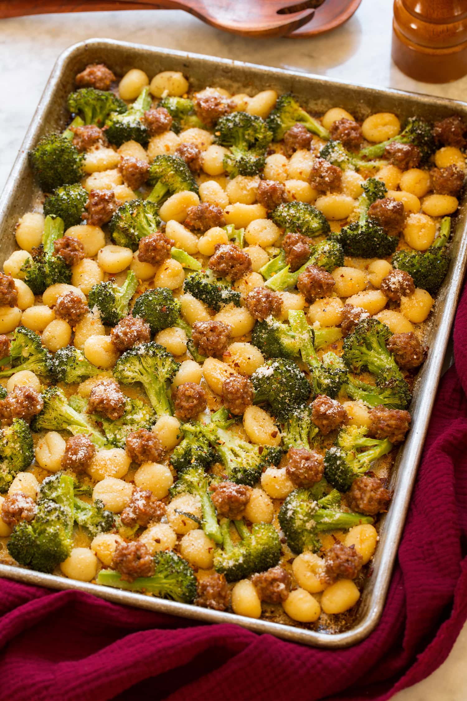 Sheet Pan Gnocchi with Sausage and Broccoli
