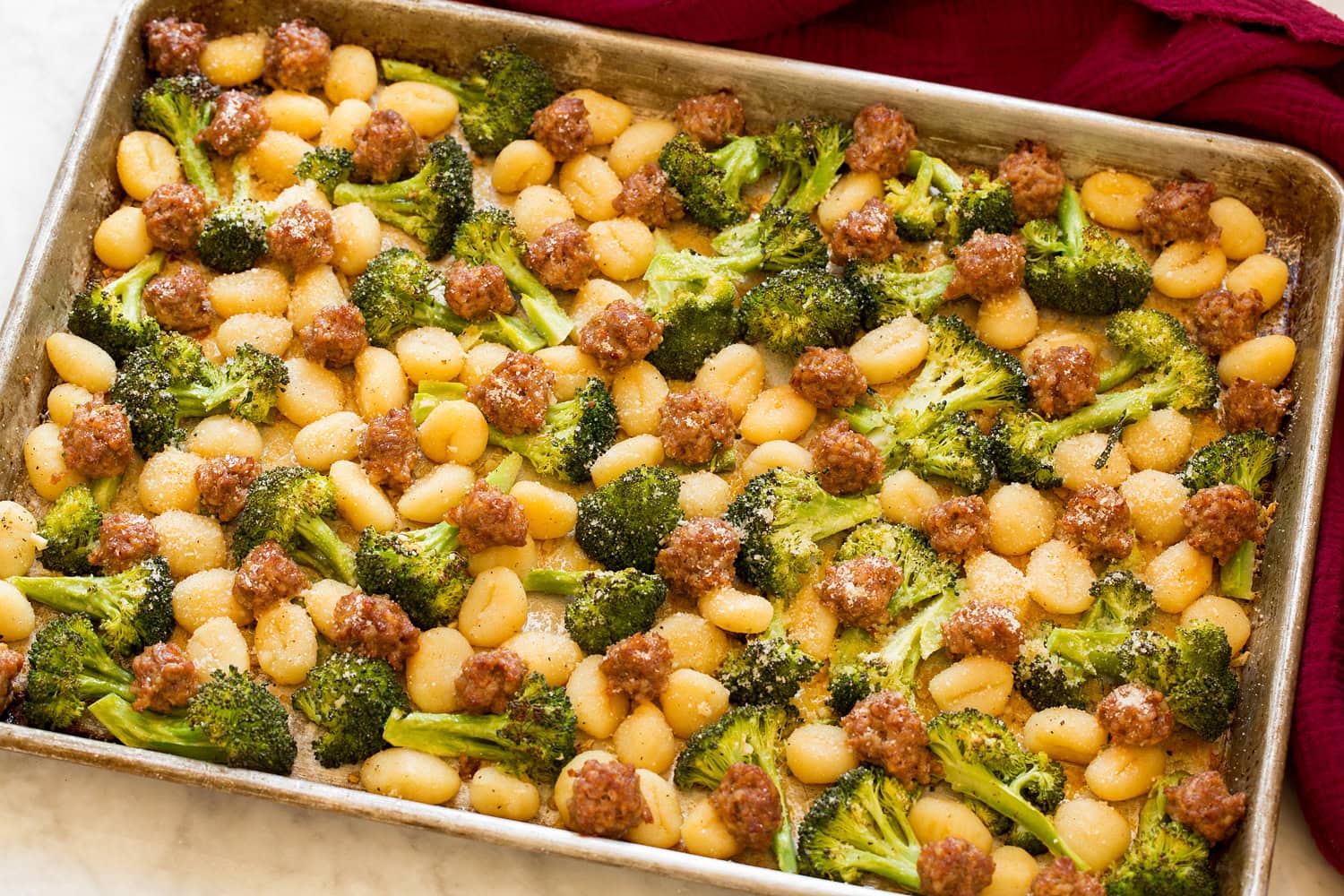Sheet Pan Gnocchi with Sausage and Broccoli