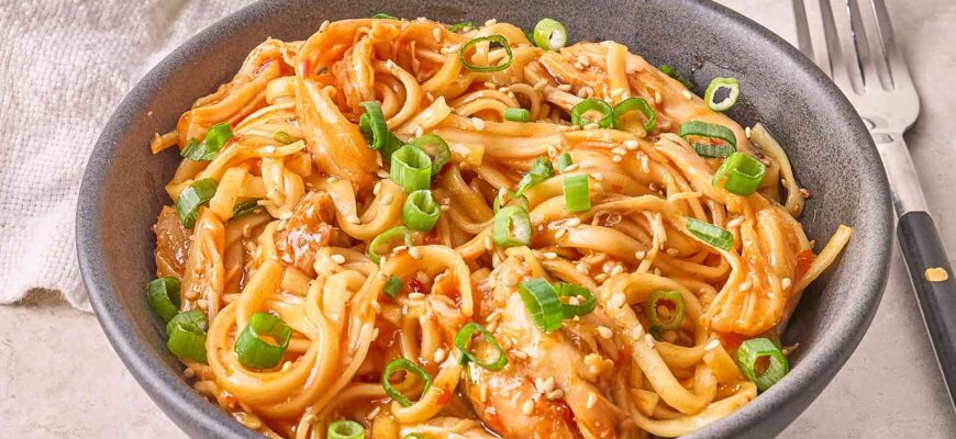 Slow Cooker Asian Zing Chicken Noodles
