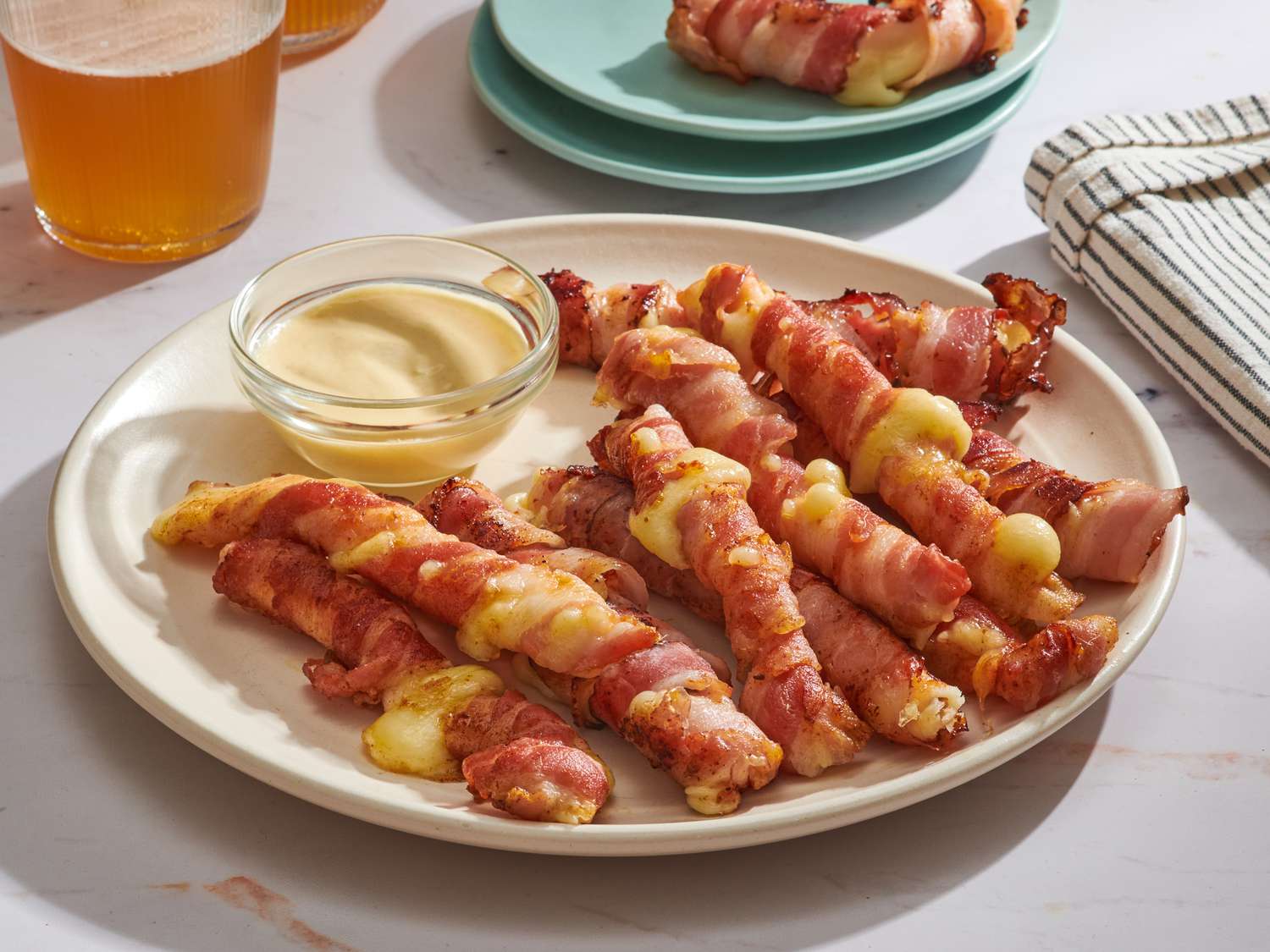 2-Ingredient Bacon-Wrapped Mozzarella Sticks