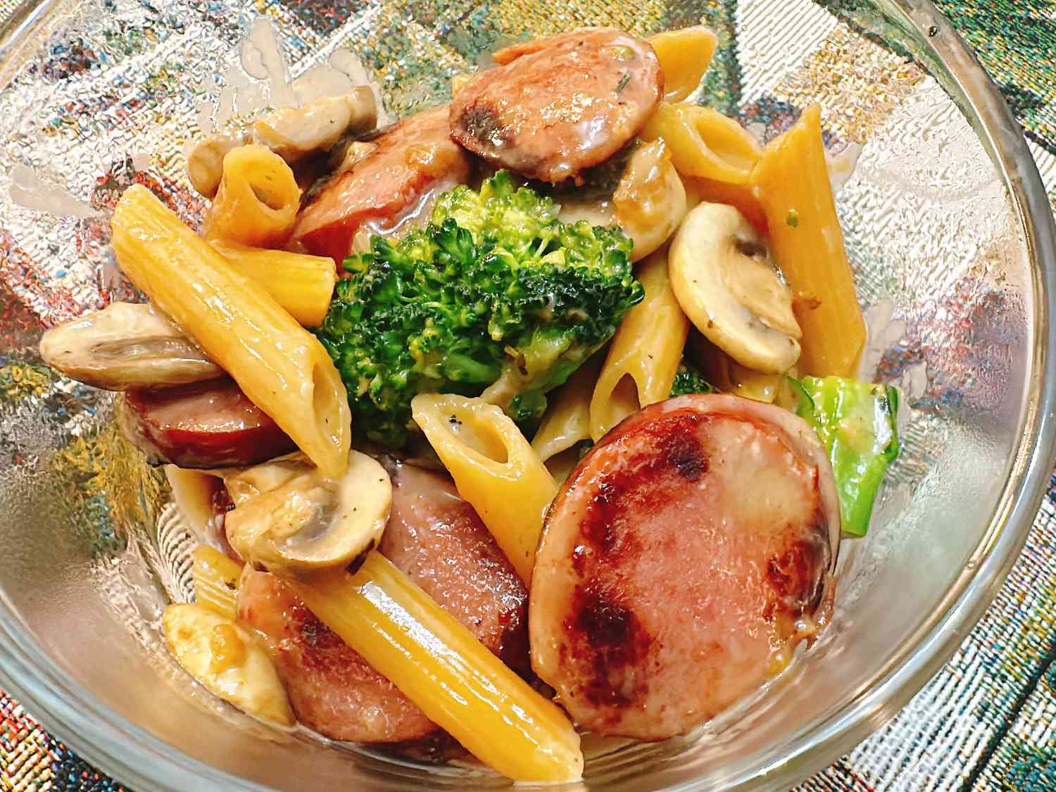 Cheesy Kielbasa Pasta