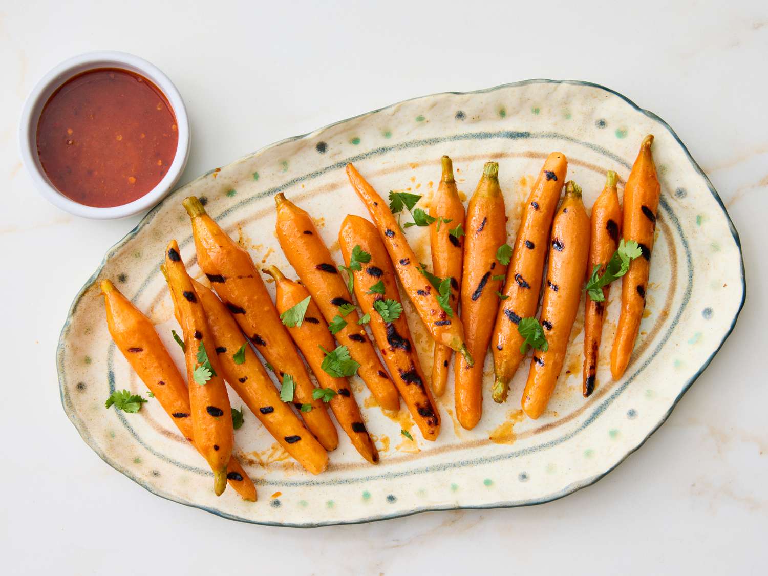 Hot Honey Grilled Carrots
