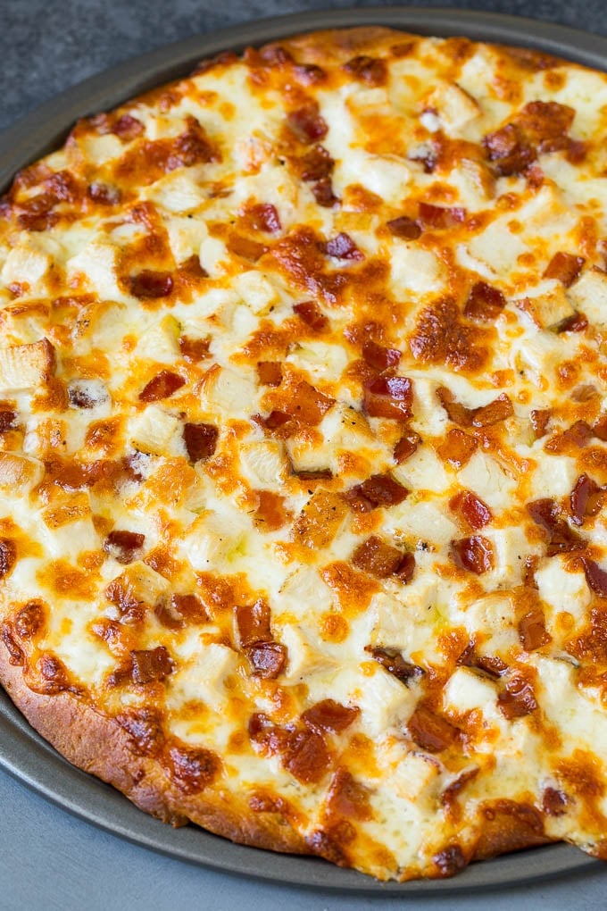 Chicken Alfredo Pizza