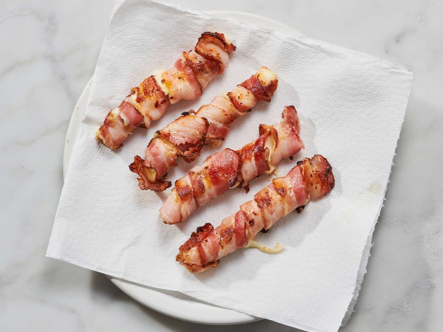2-Ingredient Bacon-Wrapped Mozzarella Sticks