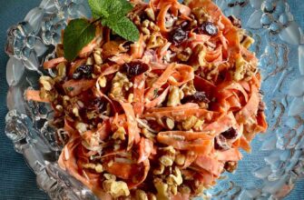 Coconut Cranberry Carrot Ribbon Salad