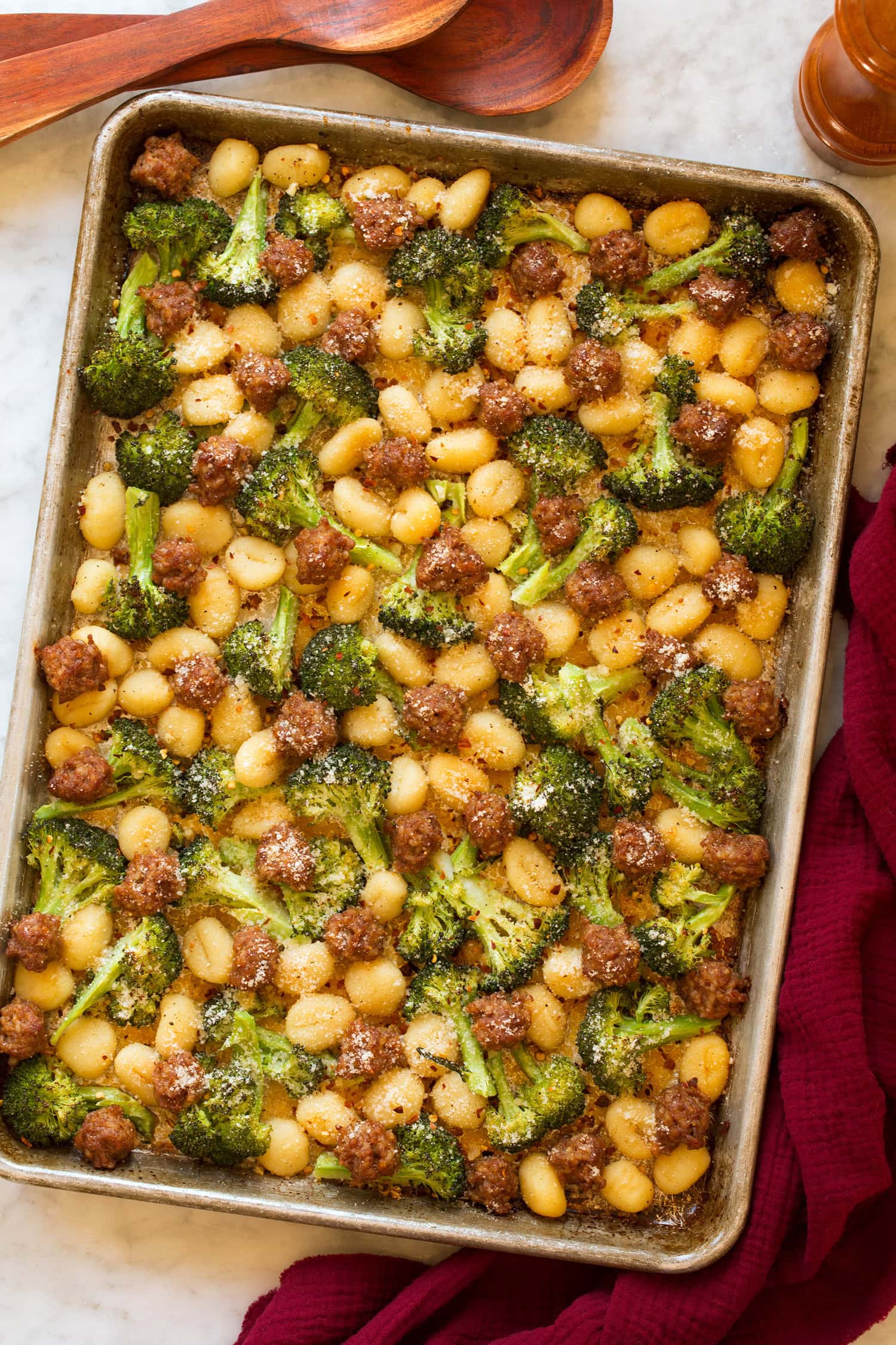 Sheet Pan Gnocchi with Sausage and Broccoli