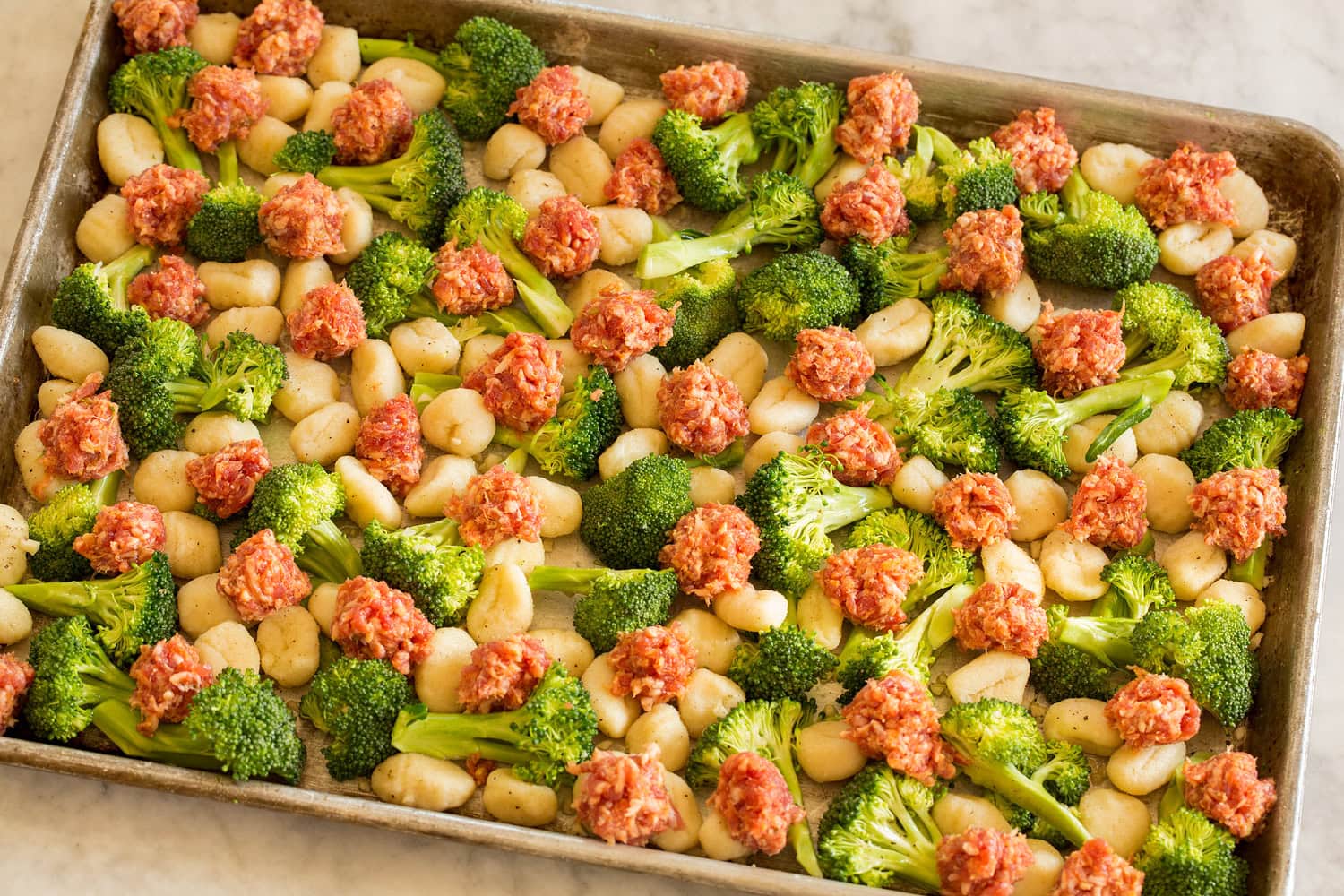Sheet Pan Gnocchi with Sausage and Broccoli