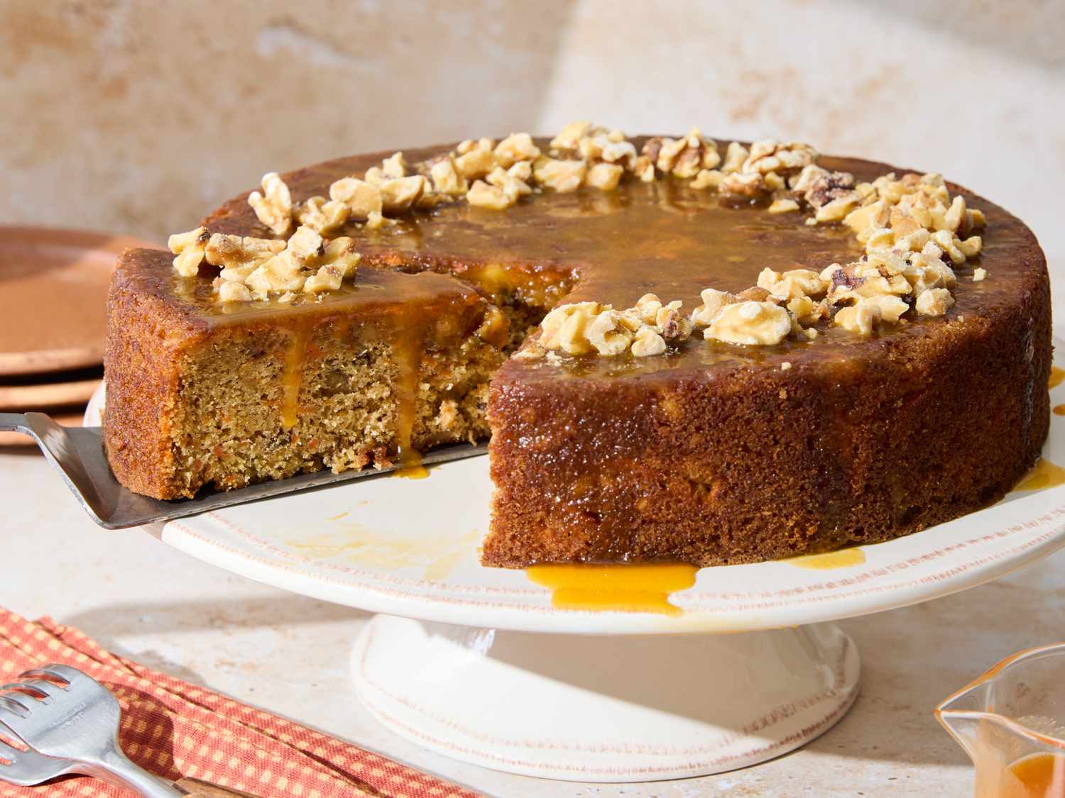 Glazed Carrot Snack Cake