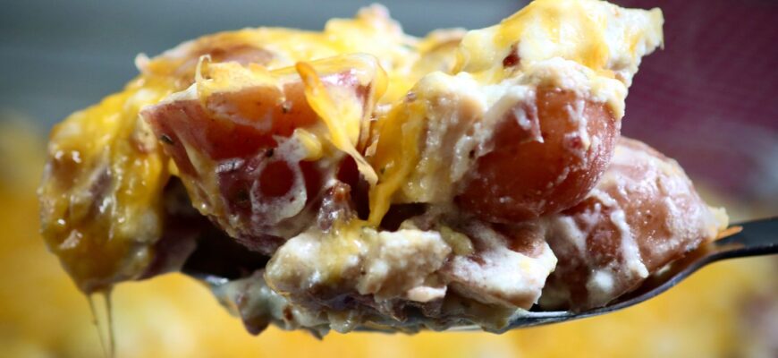 Chicken Bacon Ranch Potato Casserole