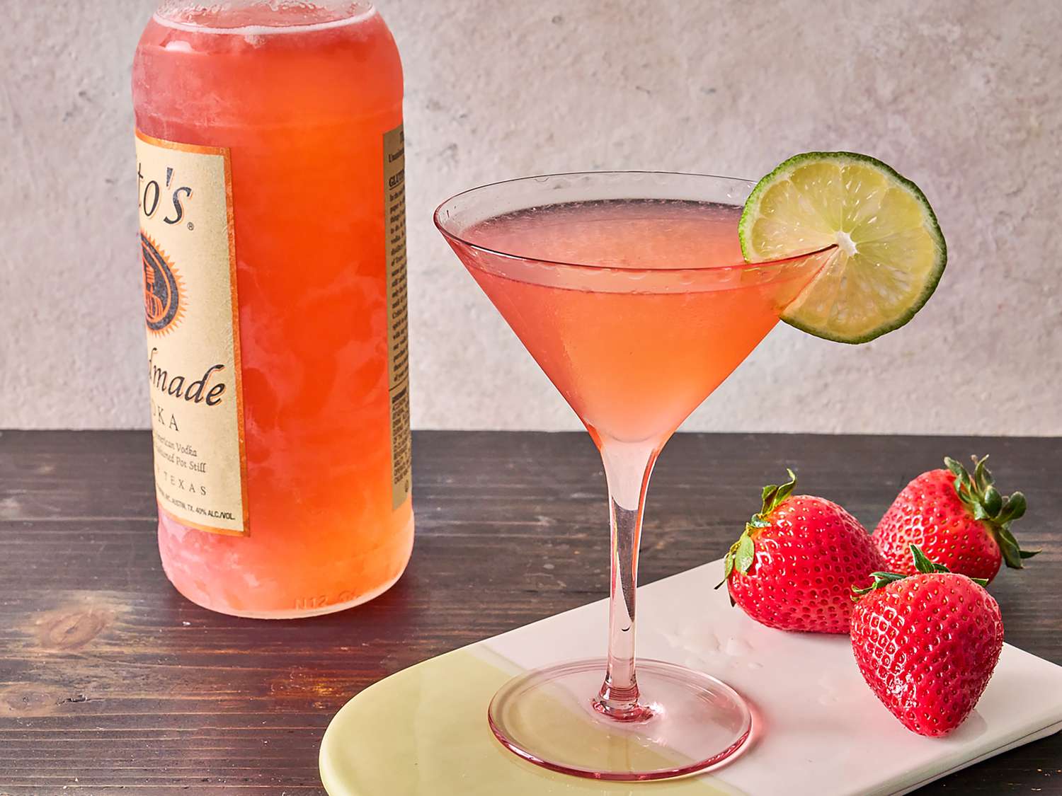 Big Batch Freezer Strawberry Cosmopolitans