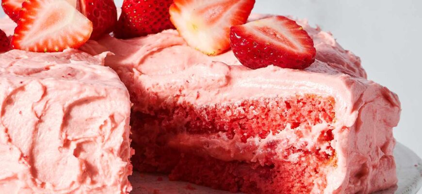 I Just Learned the Most Genius Trick for Making the Best Strawberry Cake