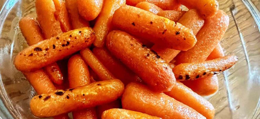 Air Fryer Hot Honey Glazed Carrots