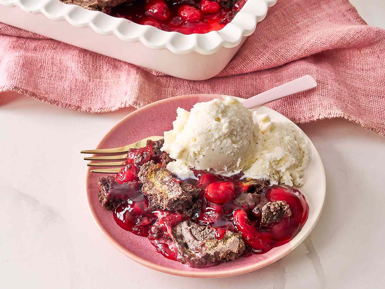 3-Ingredient Chocolate Cherry Dump Cake