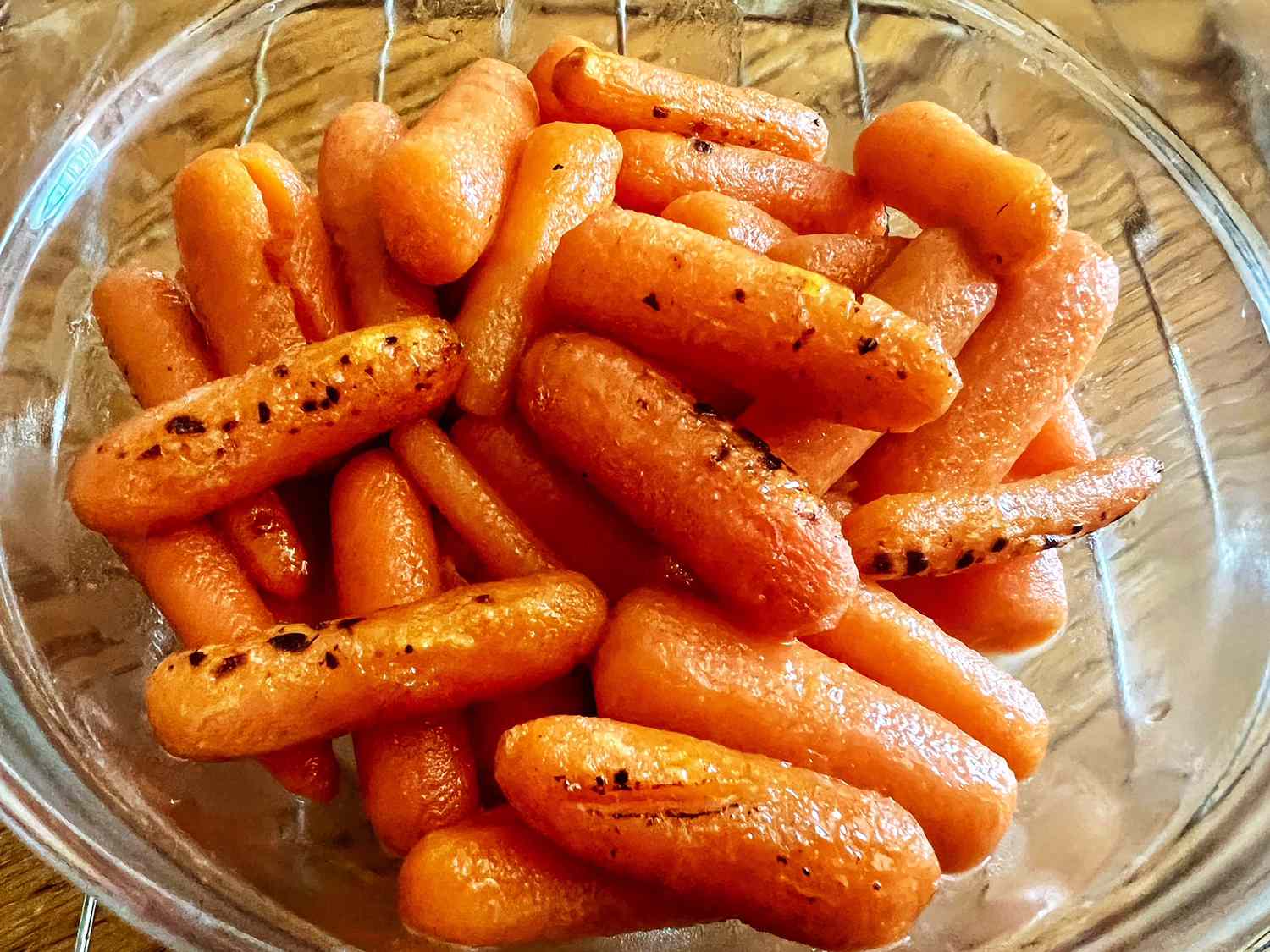 Air Fryer Hot Honey Glazed Carrots