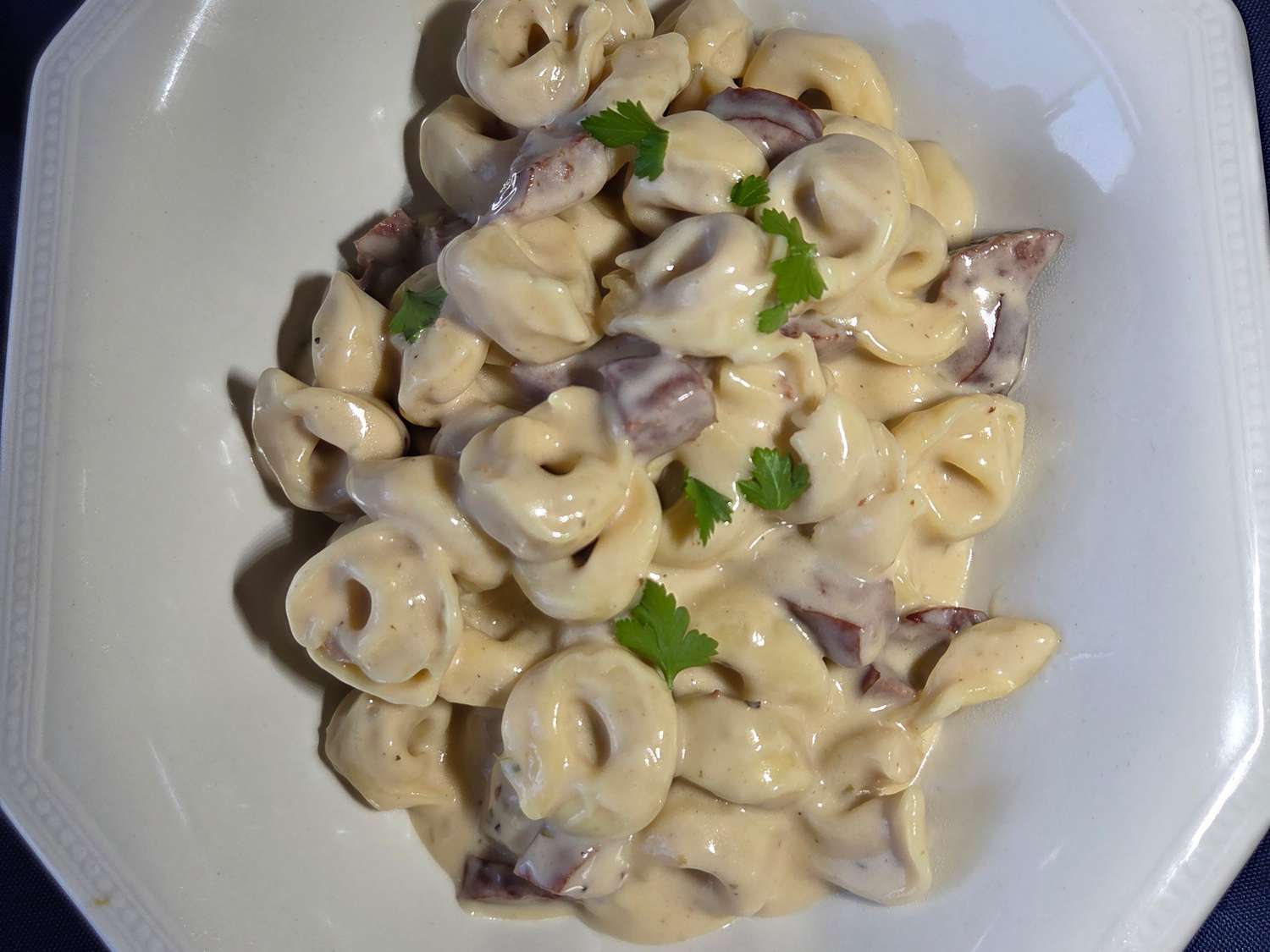 5-ingredient Creamy Tortellini and Sausage