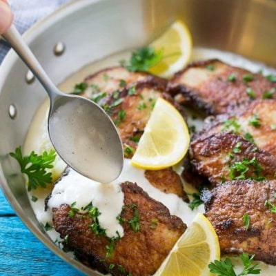 Pork Scallopini with Creamy Lemon Sauce