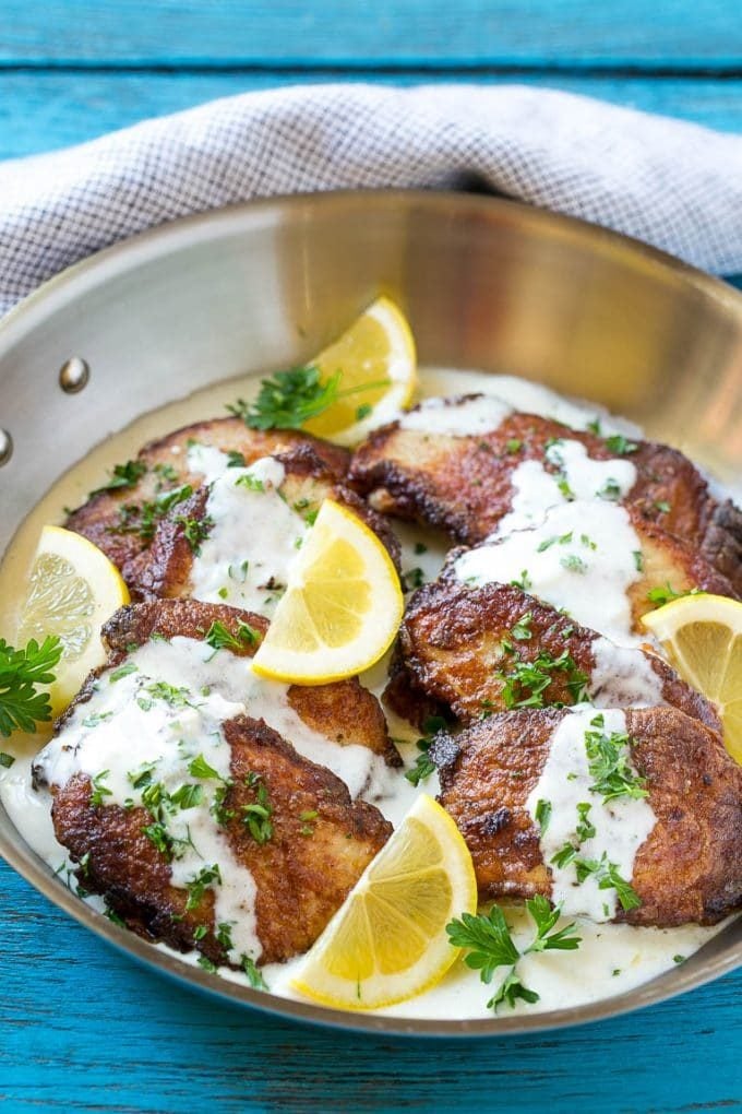 Pork Scallopini with Creamy Lemon Sauce